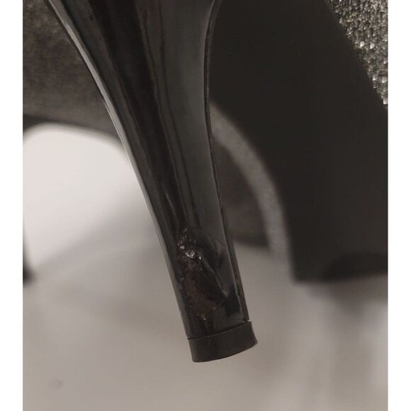 Style & Co Silver Peep Toe Heels - Picture 8 of 8